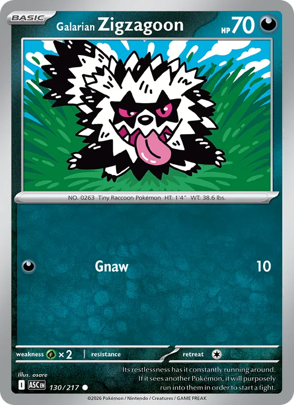 Galarian Zigzagoon — Ascended Heroes 130/217