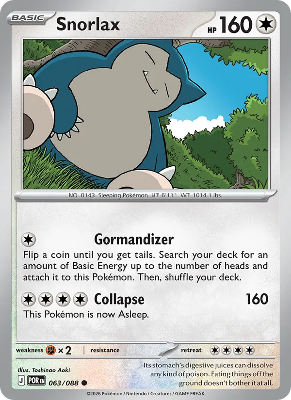 Snorlax — Perfect Order 063/88