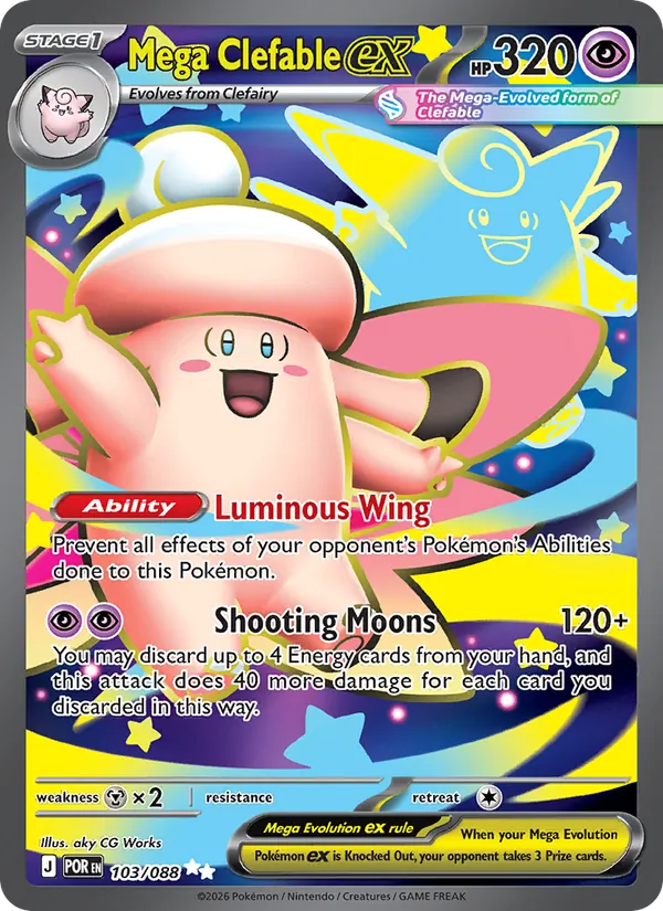 Mega Clefable ex — Perfect Order 103/88