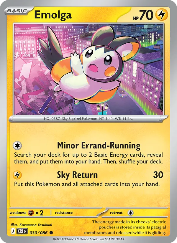 Emolga — Chaos Rising 030/86
