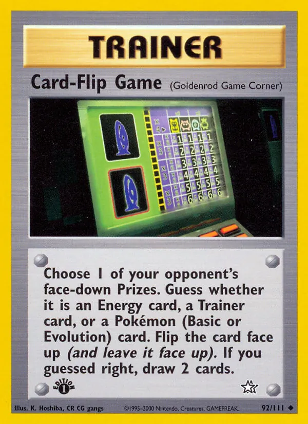 Card-Flip Game — Neo Genesis 92/111