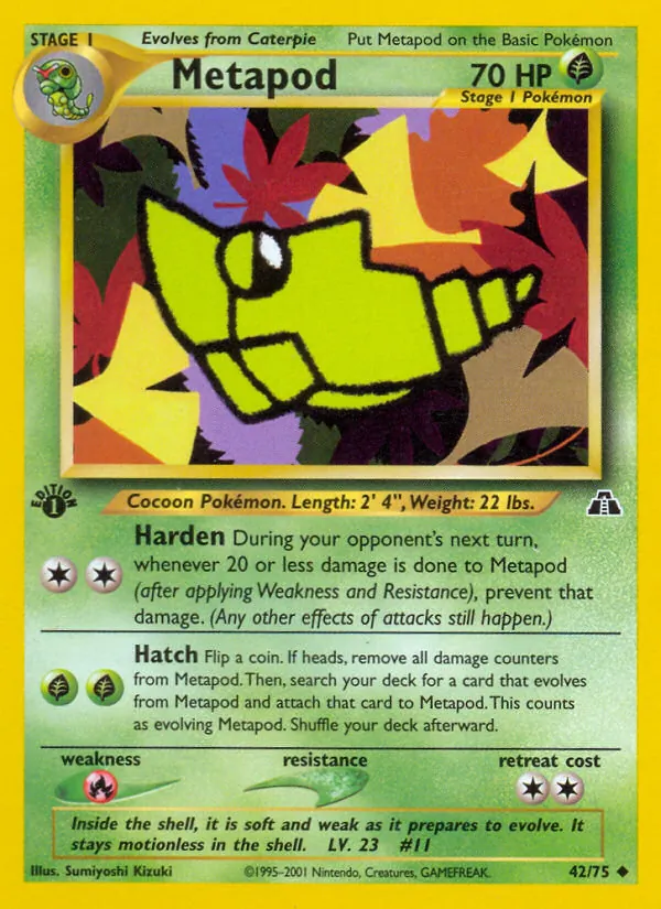 Metapod — Neo Discovery 42/75