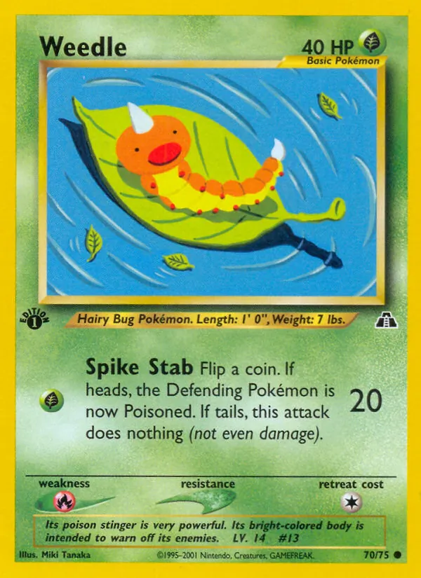 Weedle — Neo Discovery 70/75