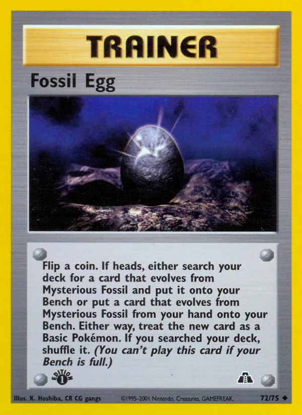 Fossil Egg — Neo Discovery 72/75