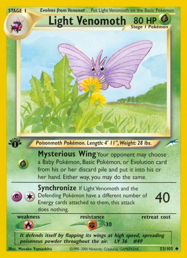 Light Venomoth — Neo Destiny 53/105