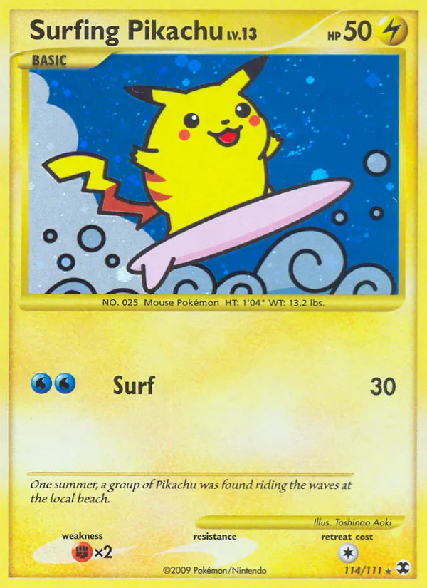 Surfing Pikachu — Rising Rivals 114/111