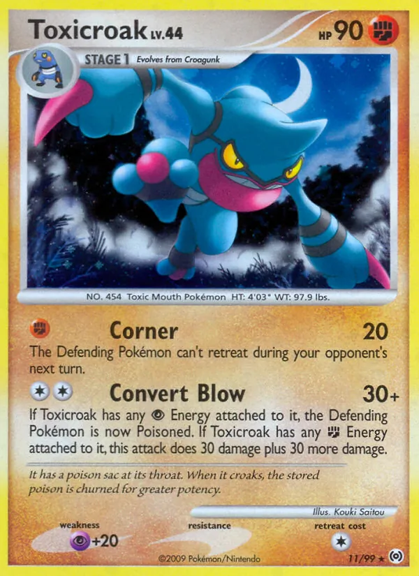 Toxicroak — Arceus 11/99