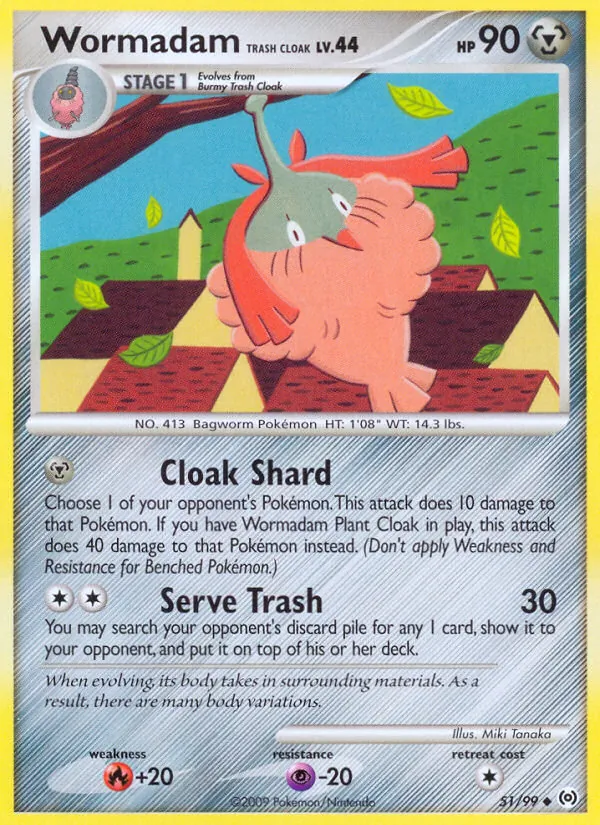 Wormadam Trash Cloak — Arceus 51/99