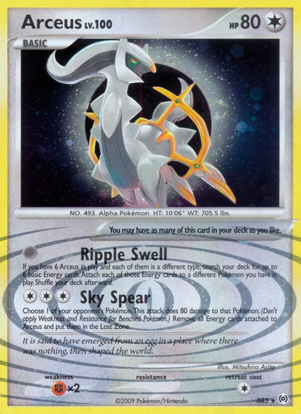 Arceus — Arceus AR5/99
