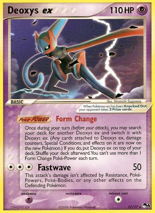 Deoxys ex — POP Série 4 17/17