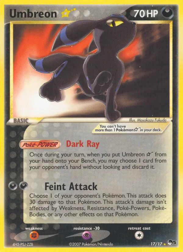 Umbreon ★ — POP Series 5 17/17
