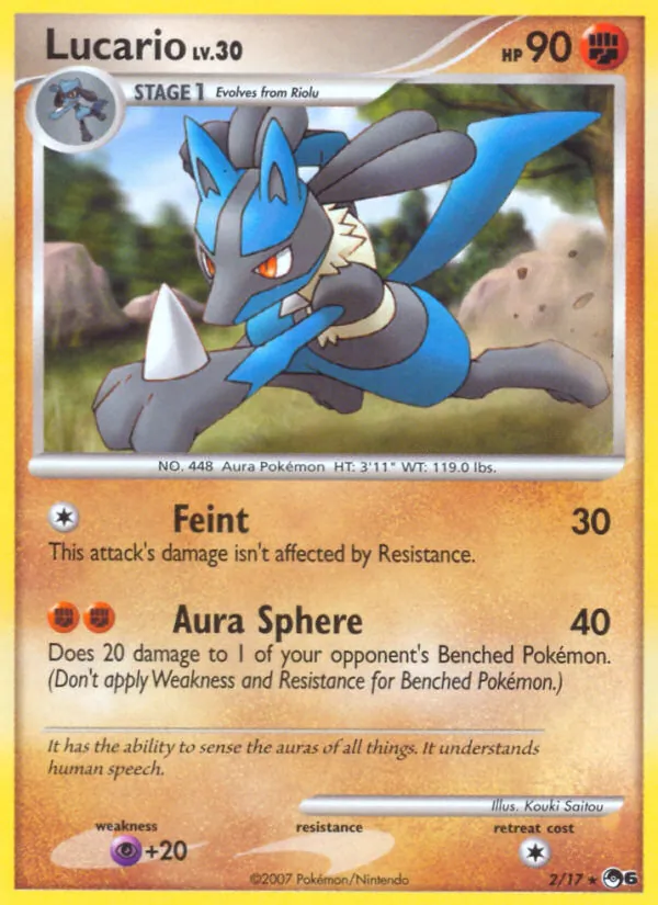 Lucario — POP Series 6 2/17