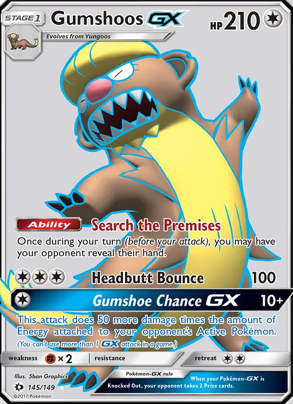 Gumshoos GX — Sun & Moon 145/149