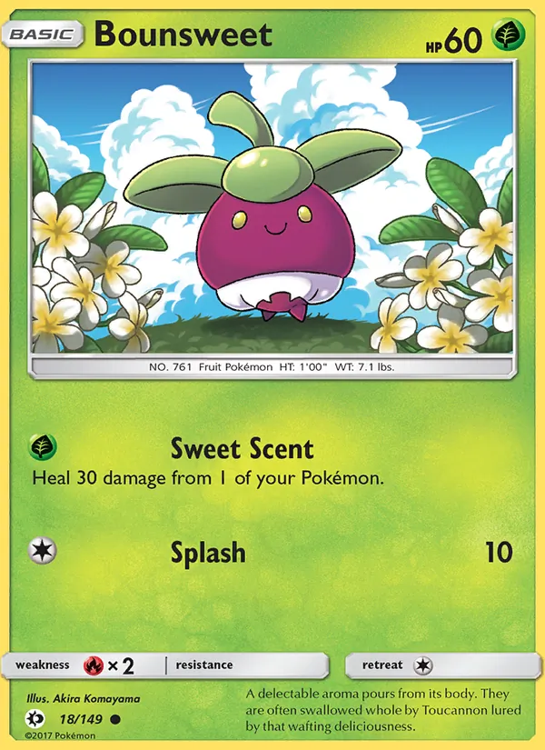 Bounsweet — Sun & Moon 18/149