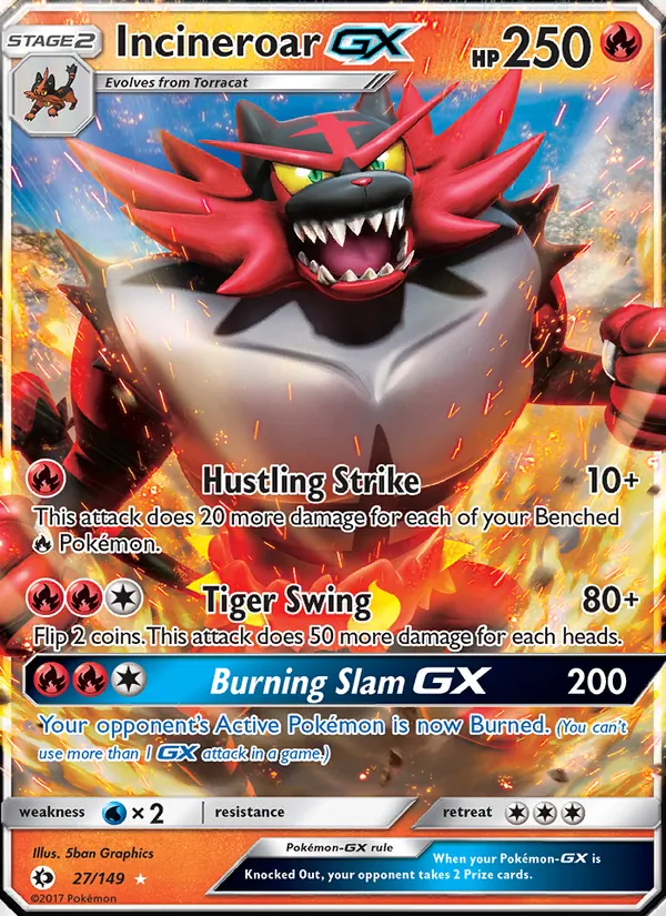 Incineroar GX — Sun & Moon 27/149