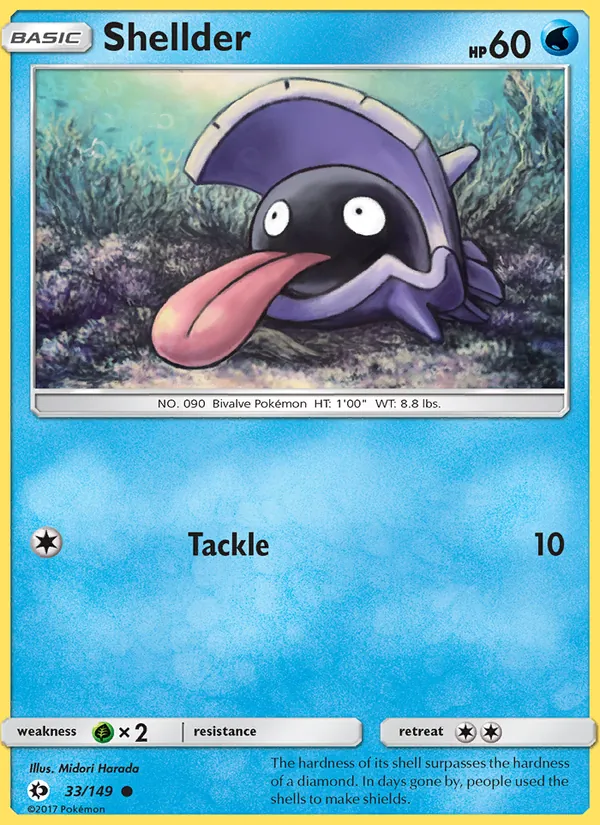 Shellder — Sun & Moon 33/149