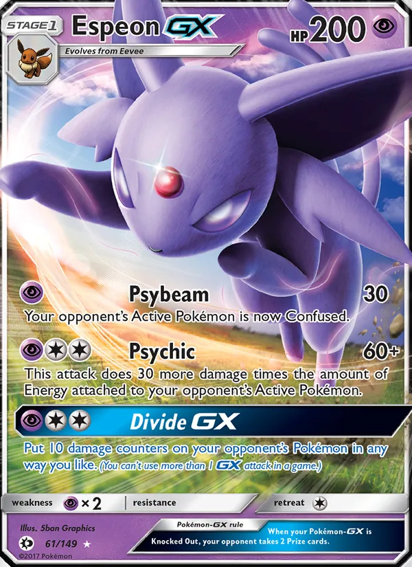 Espeon GX — Sun & Moon 61/149