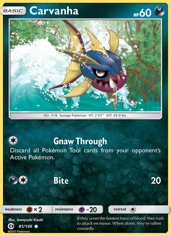 Carvanha — Sun & Moon 81/149
