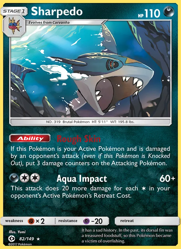 Sharpedo — Sun & Moon 82/149