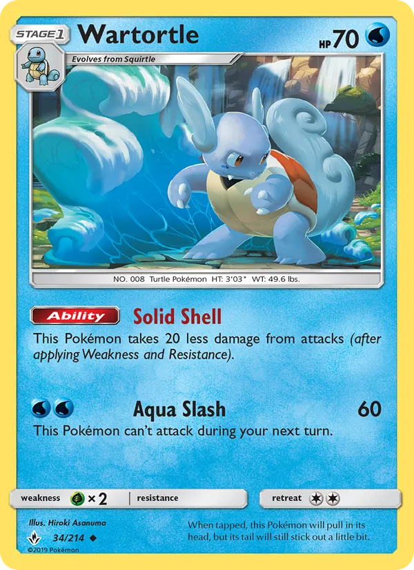 Wartortle — Unbroken Bonds 34/214