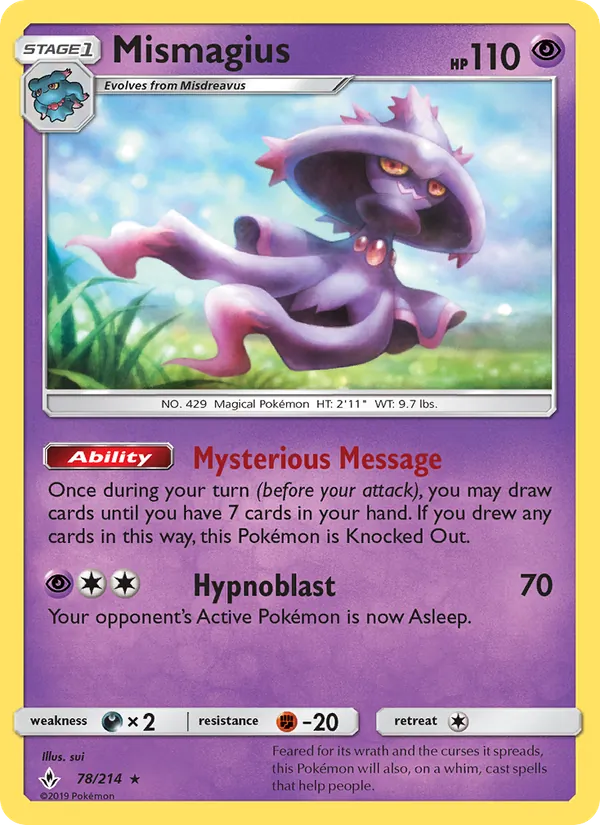 Mismagius — Unbroken Bonds 78/214