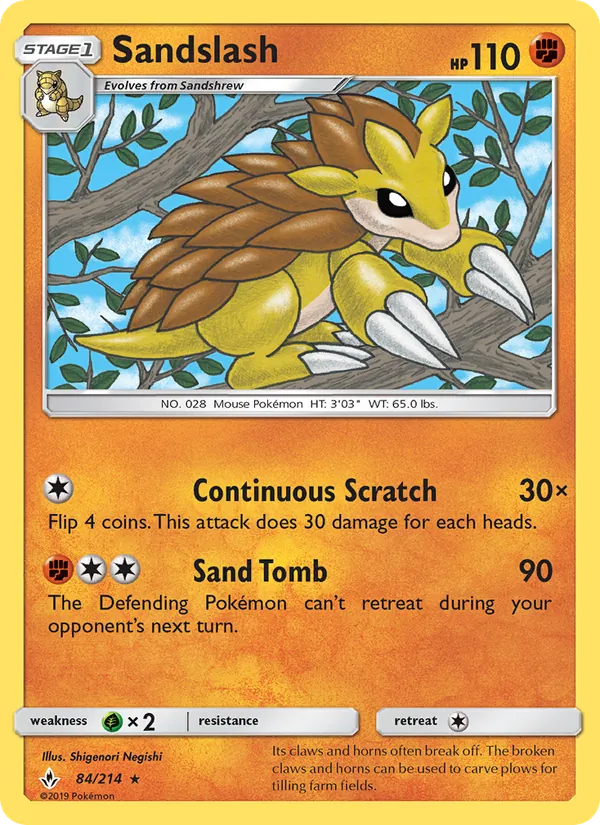 Sandslash — Unbroken Bonds 84/214