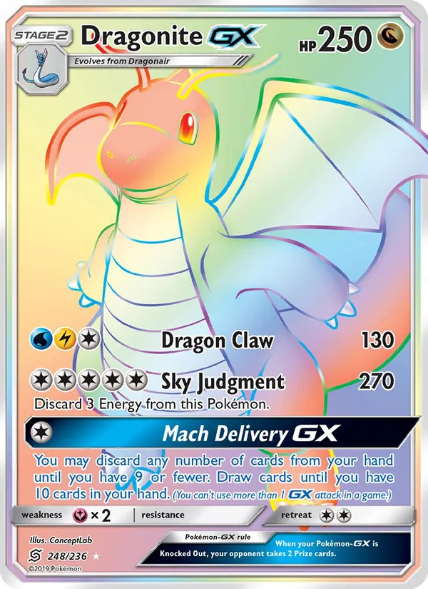 Dragonite GX — Unified Minds 248/236
