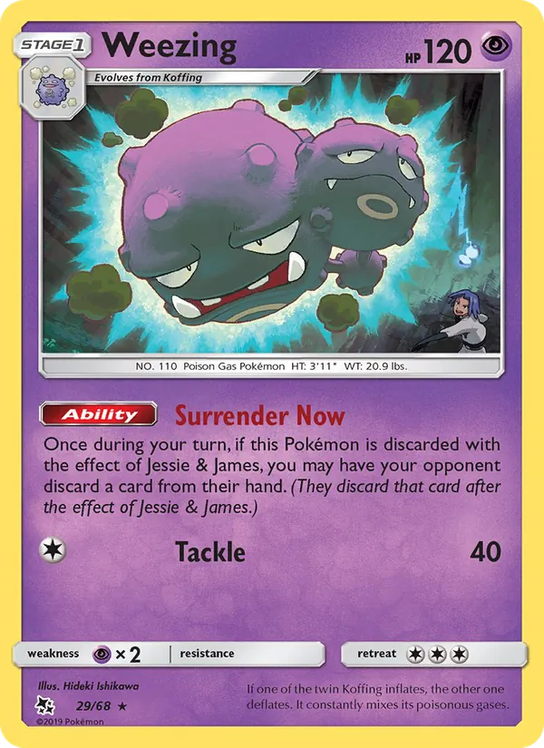 Weezing — Hidden Fates 29/68