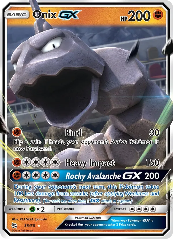 Onix GX — Hidden Fates 36/68