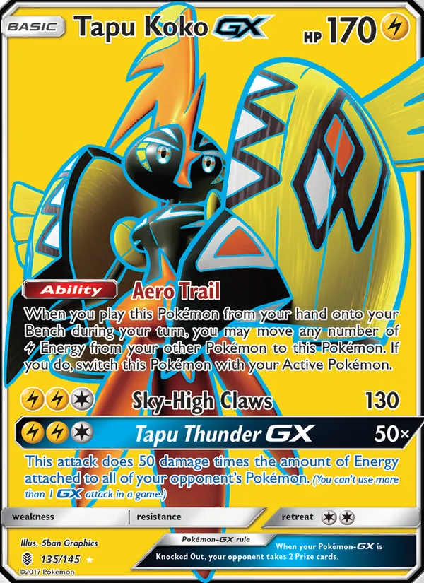 Tapu Koko GX — Guardians Rising 135/145