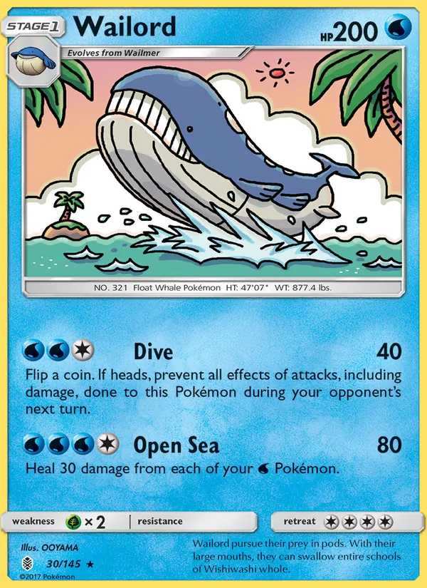 Wailord — Guardians Rising 30/145