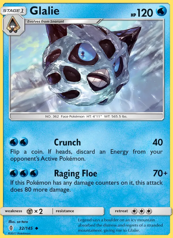 Glalie — Guardians Rising 32/145
