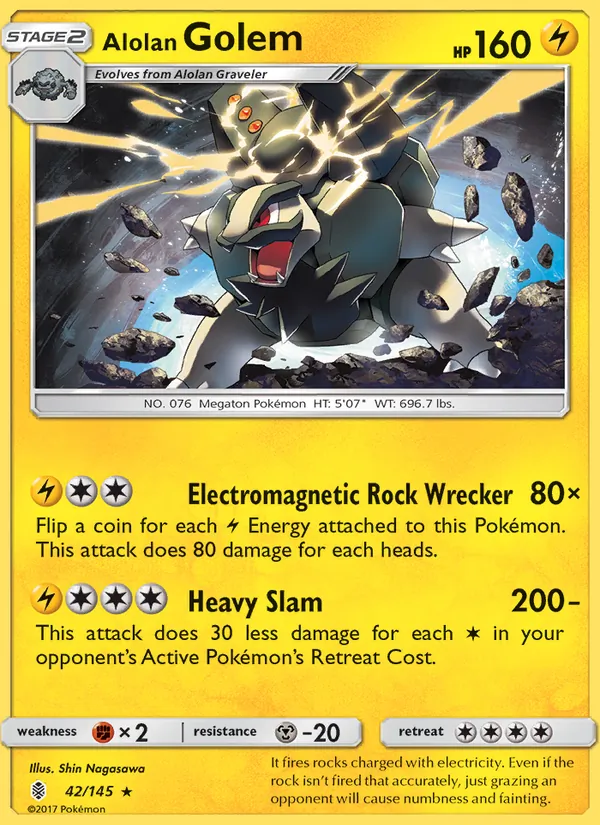 Alolan Golem — Guardians Rising 42/145