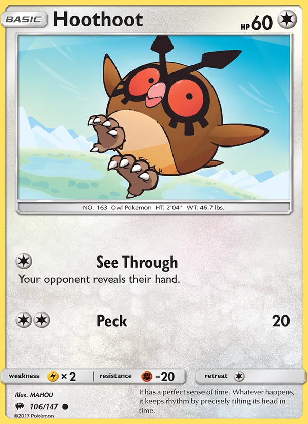 Hoothoot — Burning Shadows 106/147