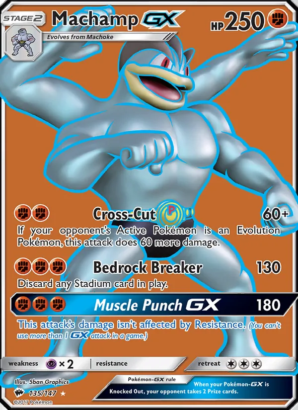 Machamp GX — Burning Shadows 135/147
