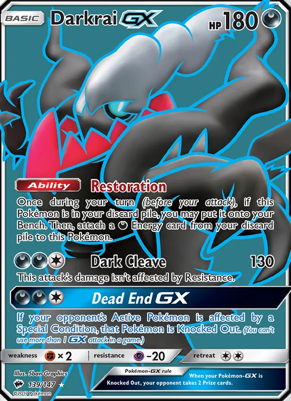 Darkrai GX — Burning Shadows 139/147