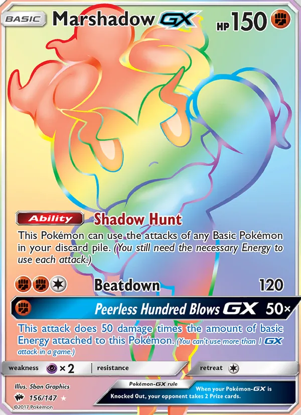 Marshadow GX — Ombres Ardentes 156/147