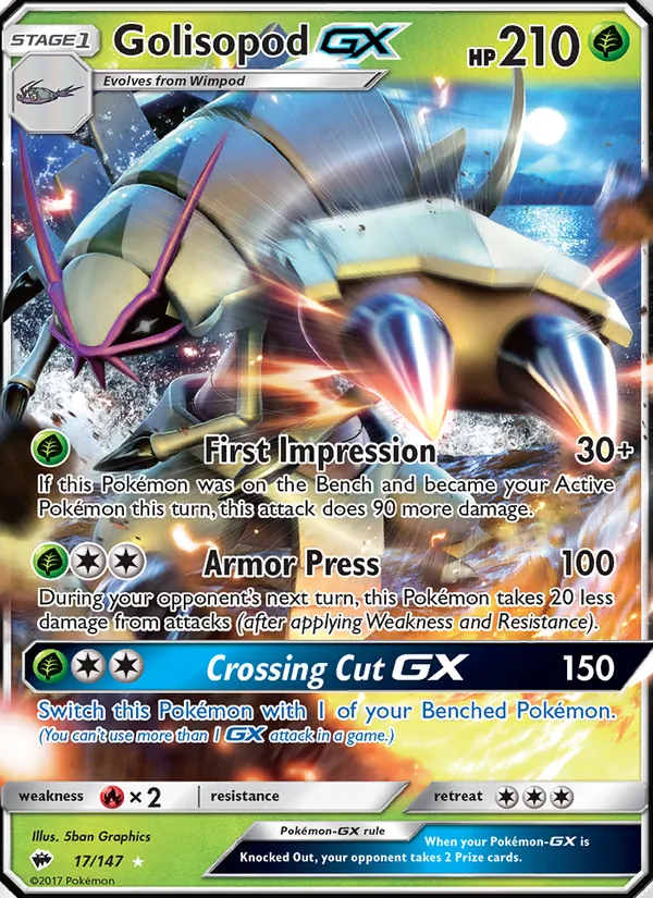 Golisopod GX — Burning Shadows 17/147
