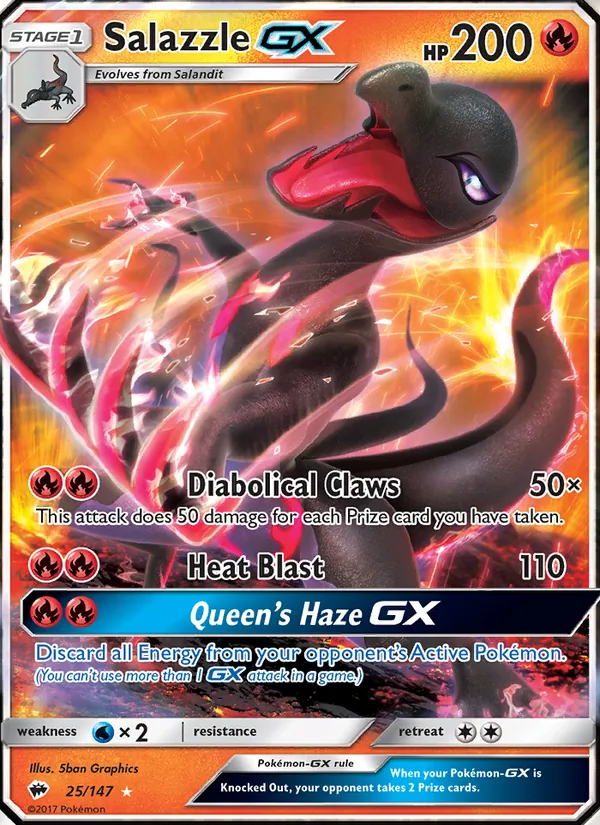 Salazzle GX — Burning Shadows 25/147