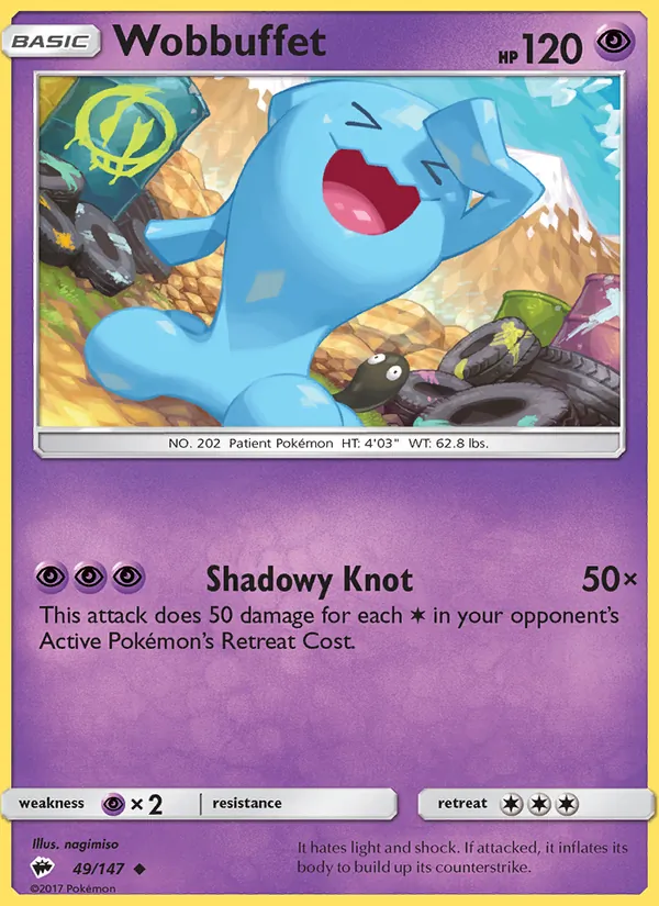 Wobbuffet — Burning Shadows 49/147