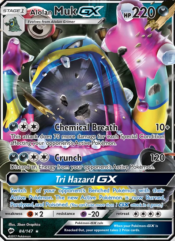 Grotadmorv d’Alola GX — Ombres Ardentes 84/147