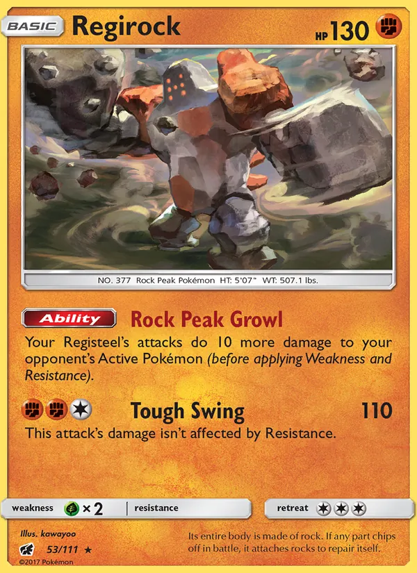 Regirock — Crimson Invasion 53/111