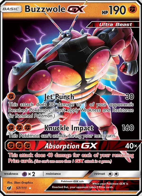 Buzzwole GX — Crimson Invasion 57/111