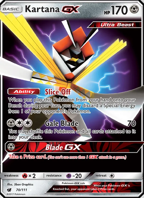 Kartana GX — Crimson Invasion 70/111