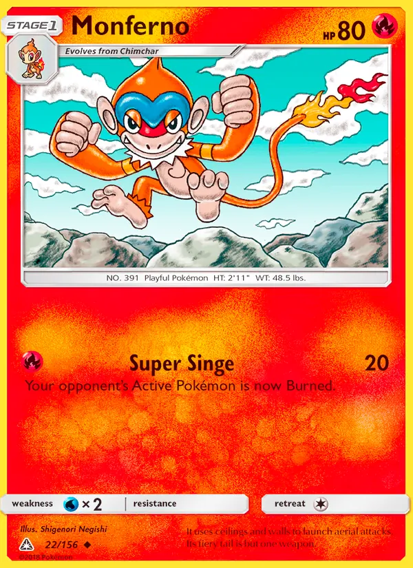 Monferno — Ultra Prism 22/156