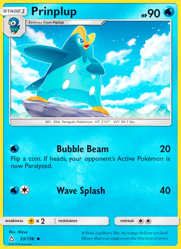 Prinplup — Ultra Prism 33/156