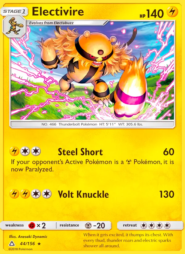 Electivire — Ultra Prism 44/156