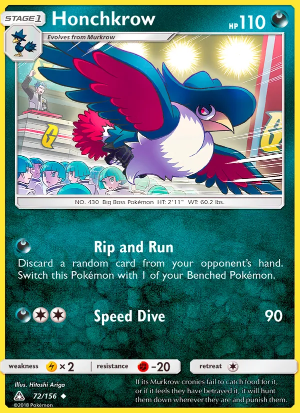 Honchkrow — Ultra Prism 72/156