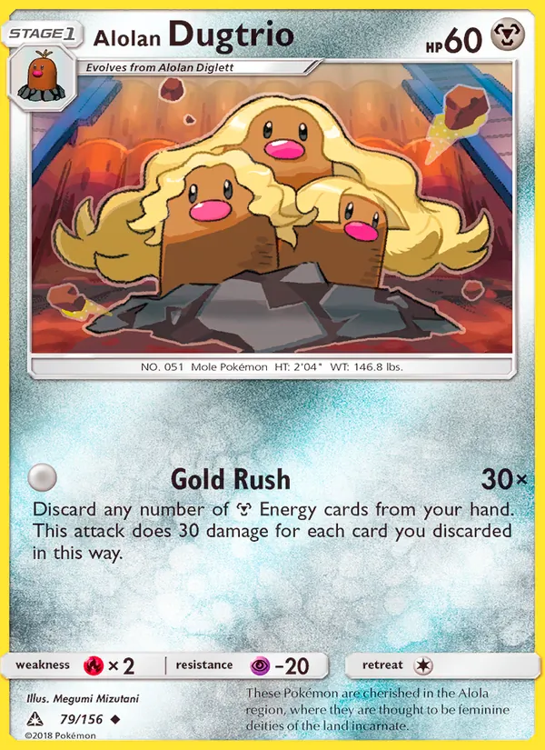 Alolan Dugtrio — Ultra Prism 79/156