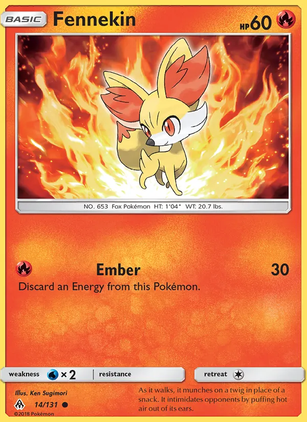 Fennekin — Forbidden Light 14/131